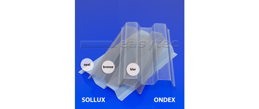 Transparente Lichtplatten Trapez