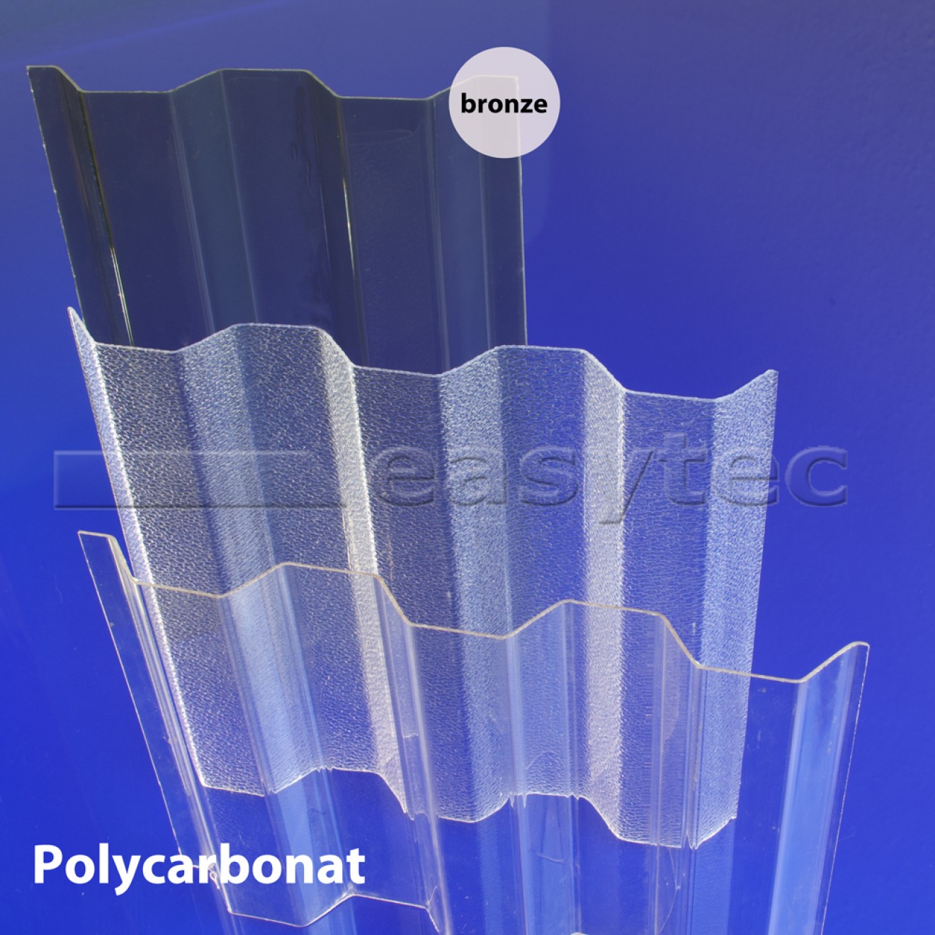 Polycarbonat Lichtplatten bronze mit UV Schutz